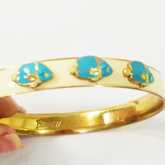 Bundle of J. Crew Enamel Bangle Bracelets, Fish and Whale - Picture 7 of 7